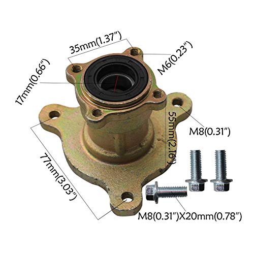 image for ZXTDR ZXDTR 2PCS Front 16X8-7 Tubeless Wheel Tires with Rims and Disc 