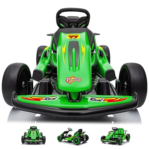 Letsgoride 24V Electric Go Kart for Kids, Crazy Drift Cart