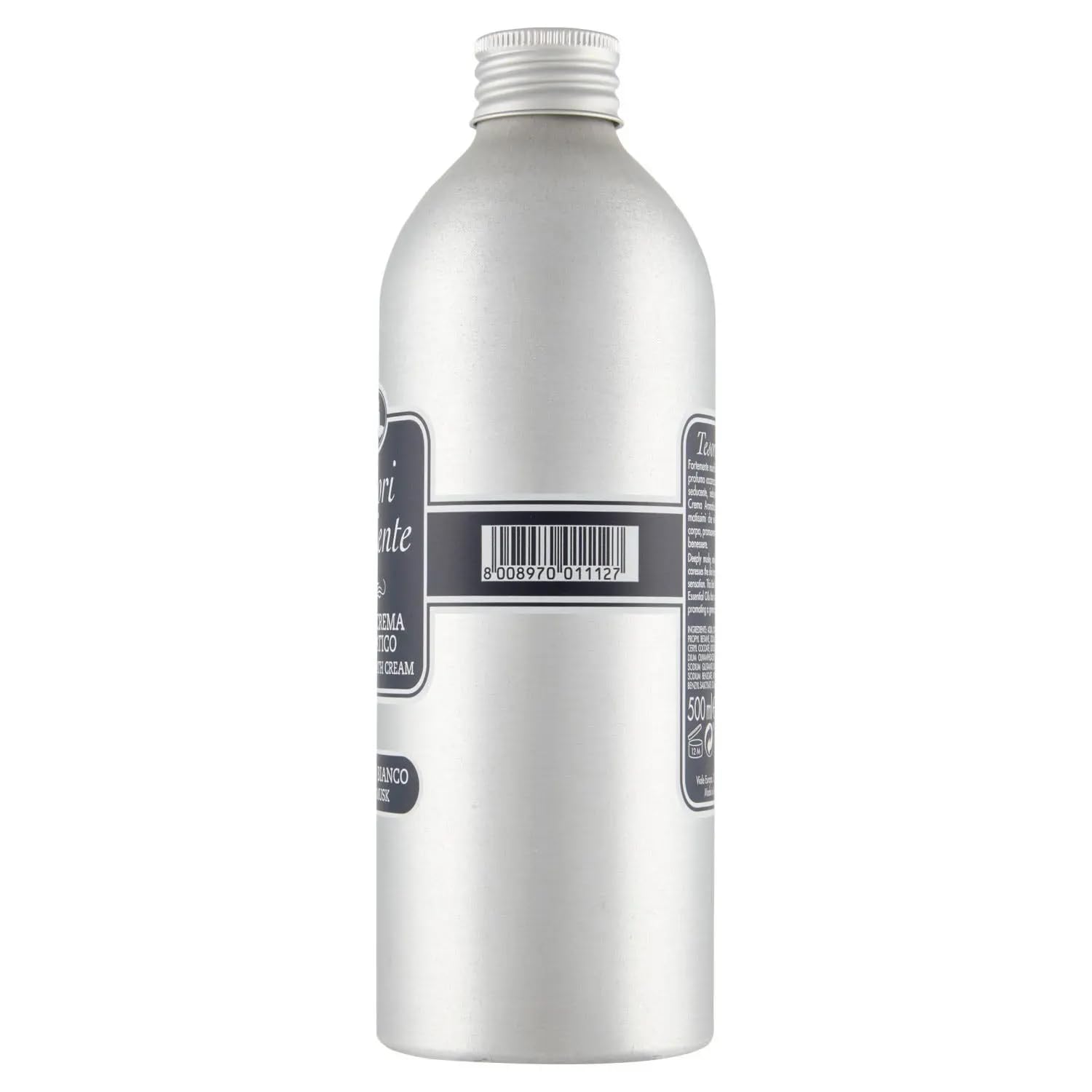 Tesori d'Oriente Bagno Lot de 8 bains moussants au musc blanc pour nettoyer la peau et hydrater 500 ml + porte-clés Beni Culinari