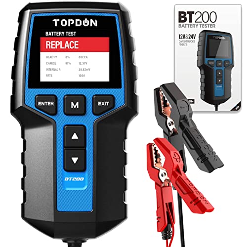 TOPDON Car Battery Tester BT200-A, 12V/24V