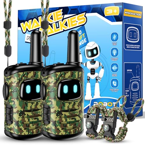 Veopoko Walkie Talkie for Kids & Compass Wristband – Toys for 3-12 Year Olds, Outdoor Games, Hide-and-Seek Adventures