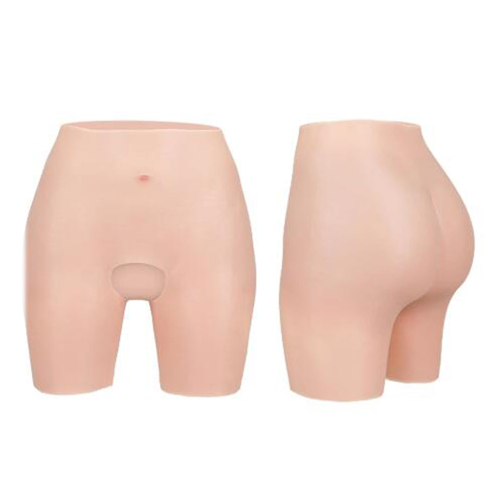 Tyxycyg Unisex Lvory Silicone Butt Lifter Panties – Padded Hip Enhancer Shapewear For Women & Crossdressers, Push Up Fake Buttock,,S