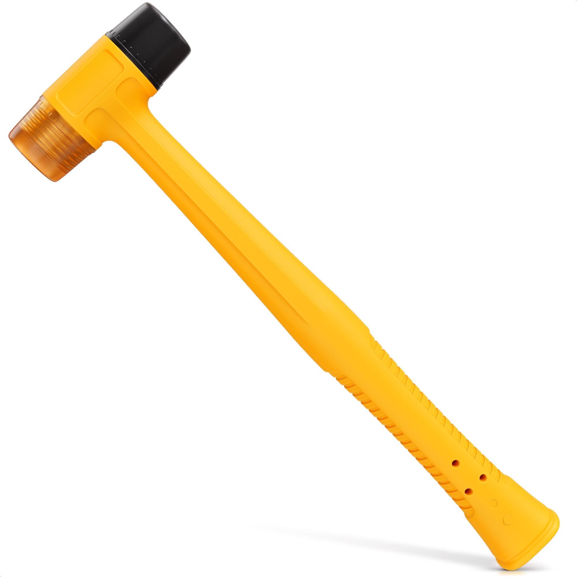 Small Rubber Mallet Hammer 1", 25mm Two Sided Head, 9.8 Inch Handle