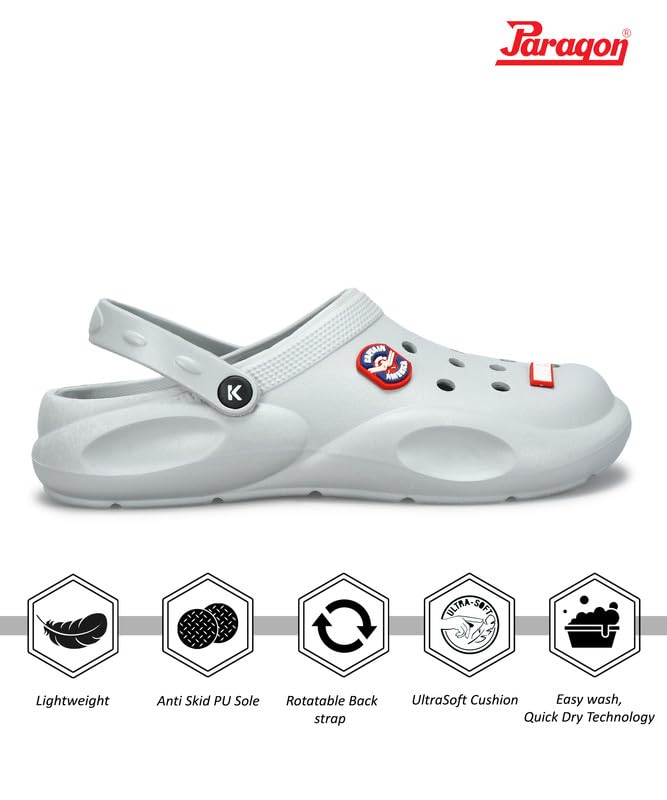 Image of PARAGON Marvel Captain America EVMK10923 Men's Casual Clogs | Stylish Comfortable, Lightweight Clogs for Men with Durable Sole | Ideal for Outdoor Use