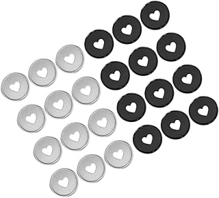 24 Peças Fichário De Buraco De Cogumelo Mini Fichários Minidisco Mini Disco De Plástico Discos De Livro De Amor Discos De Expansão De Plástico Discos De Encadernação De Livros NOLITOY