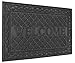 Mibao Tapis d'entrée de Tapis extérieur de Tapis de Plancher de grattoir de Chaussure Bas extérieur pour la Porte d'entrée 45cm x75cm, Gris