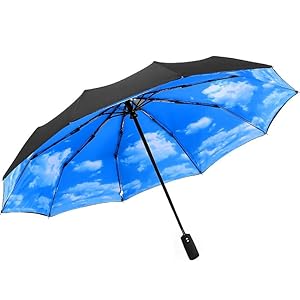 compact Portable travel umbrella for rain Leisure and shopping windproof sunproof UV-proof heat-proof rain-proof automatic opening automatic folding Golf parasol umbrella