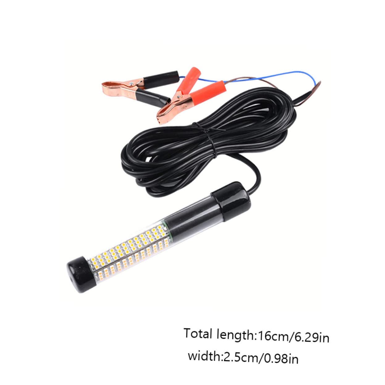 HEMOTON Fishing Underwater Lamp LED Lure Light for Night Fishing Portable High Brightness Fishing Lamp for Outdoors Durable and Lightweight Design for Anglers