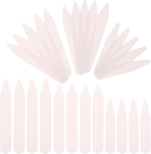 Yardwe 200 piezas de refuerzo en pulgadas con el hogar para ropa de refuerzos divididos suaves múltiples tamaños blancos para hombre, enderezador