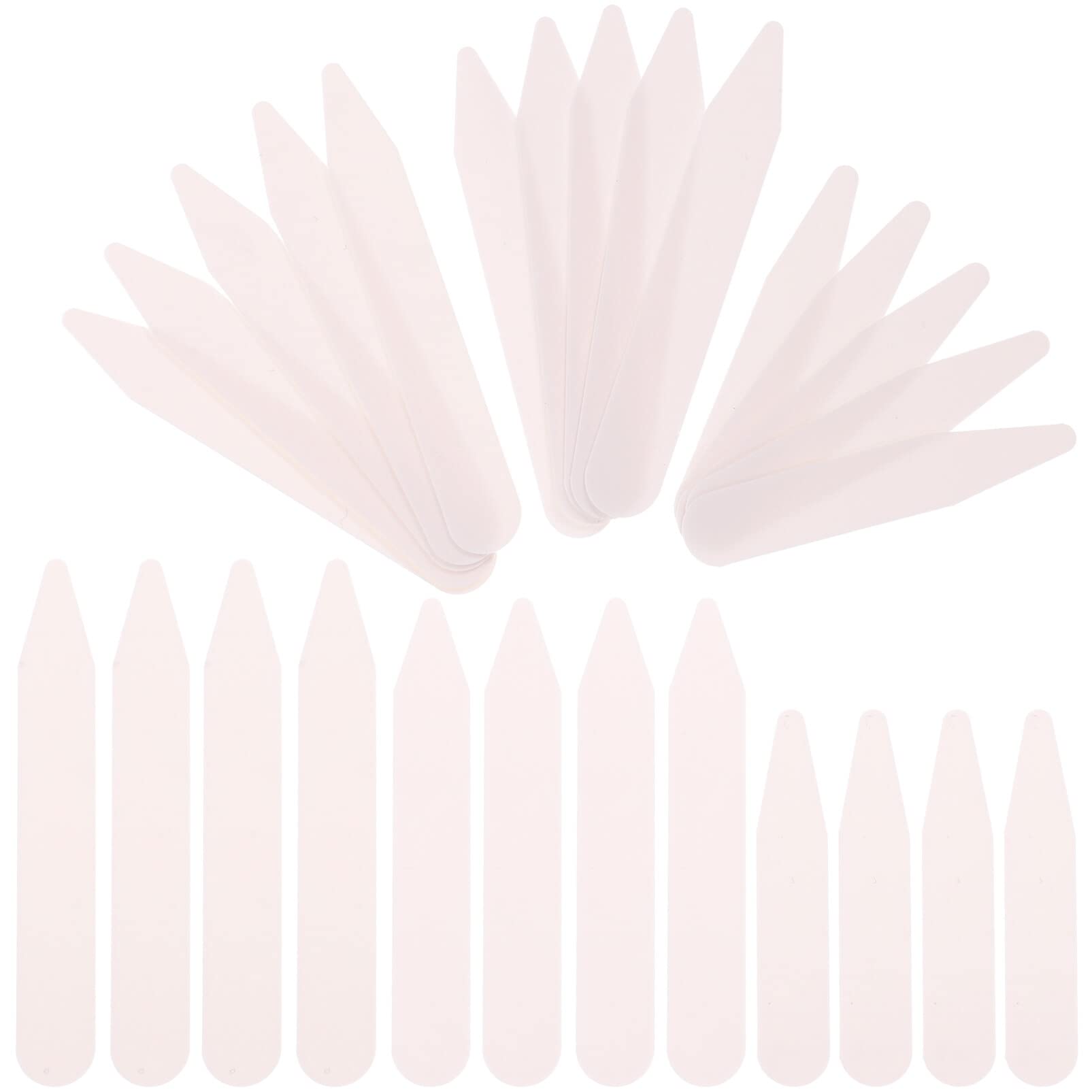 Yardwe 200pcs Stiffener Cm Inches with Home for Clothing Divided Stiffeners Smooth Multiple White Mens Sizes- Straightener Shop Men Stays Straight Holder Bone Collar Stay Sizes