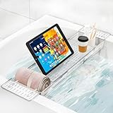 バスタブトレー 伸縮式 お風呂 テーブル お風呂グッズ 錆びにくい 浴室収納 バステーブル バストレー 滑り止め 伸縮サイズ56.5～80cm