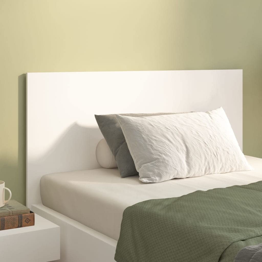 Cabecero blanco de madera 120 x 1,5 x 80 cm, cabecero estable para dormitorio, habitación de invitados y habitación juvenil, fácil de montar, accesorios de cama a juego para marco de cama y