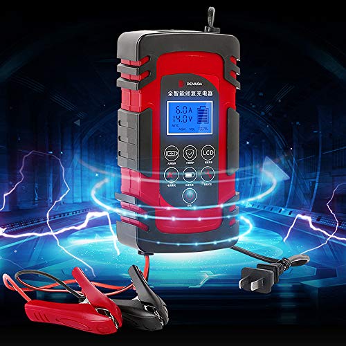 Adaskala Dispositivo de carga de bateria de 3 estágios para reparo automático de pulso 12/24 V para