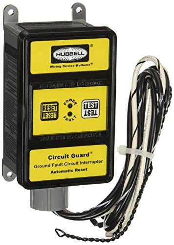 Hubbell GFHW13115 Hard Wired GFCI, Auto Set with Alarm, 30 amp, 120V