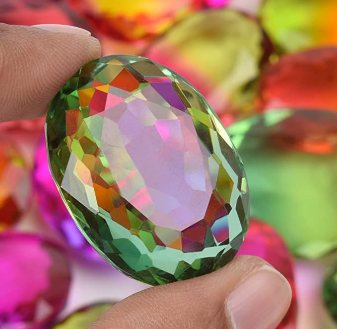 Amazon.co.jp: 魅力的なマルチカラー アメトリン 200.00カラット 3~4個