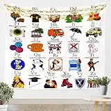 RezsoyeN Gilmore and Girl Tapestry For Bedroom,Oil Painting Cartoon Pattern Tapestry 51x59,Holiday Home Wall Tapestry,TV Show Lover Tapestries