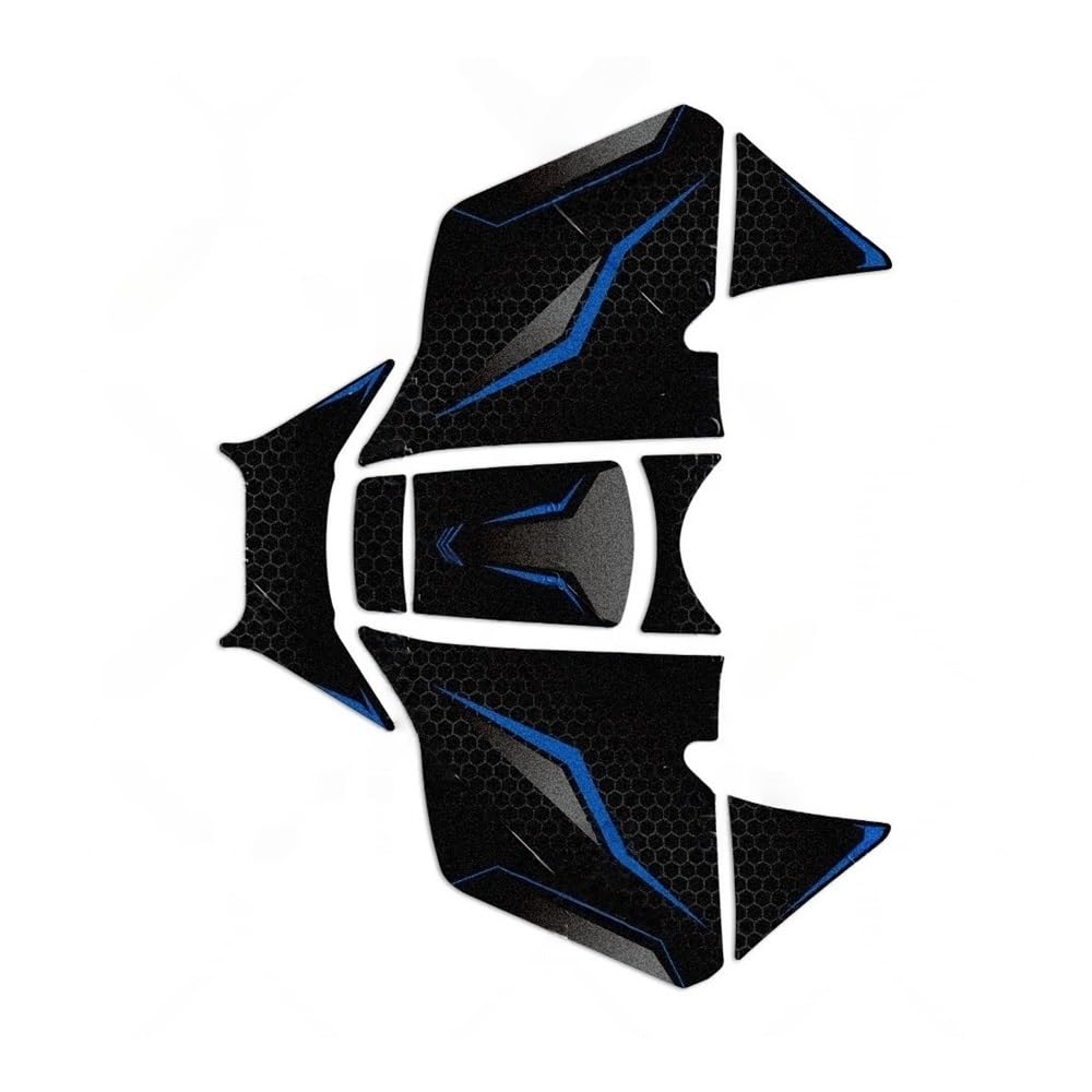 Azsul Blue Motorcycle Fuel Tank Sticker Pad Decal For Xmax 300 2023-2026