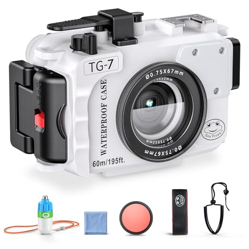 Amazon | Sea Frogs カメラハウジング Olympus TG-7対応 防水 IPX8定格