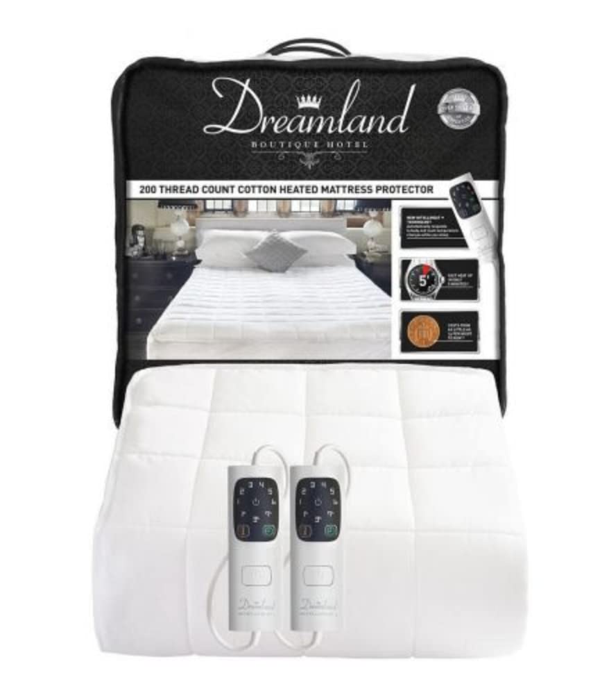 Dreamland Boutique Heated Mattress Protector Kingsize Dual Controls :  Amazon.co.uk: Home u0026 Kitchen