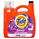 Tide Plus Febreze Freshness HE Turbo Clean Liquid Laundry Detergent, HE Compatible, Spring & Renewal Scent, 106 loads, 149 fl oz