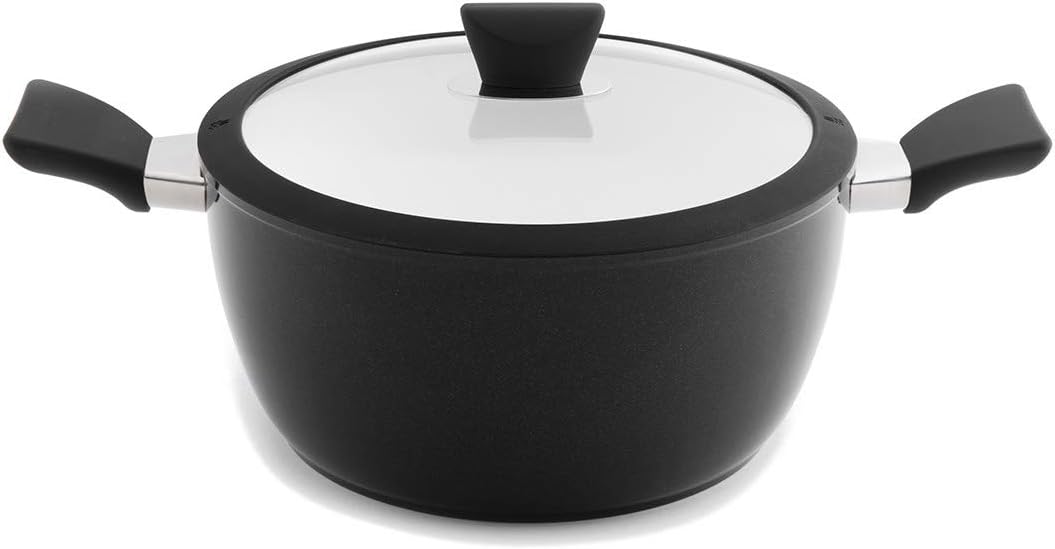 AT BergHOFF Beautifully Designed Black/White 4.9 Quart