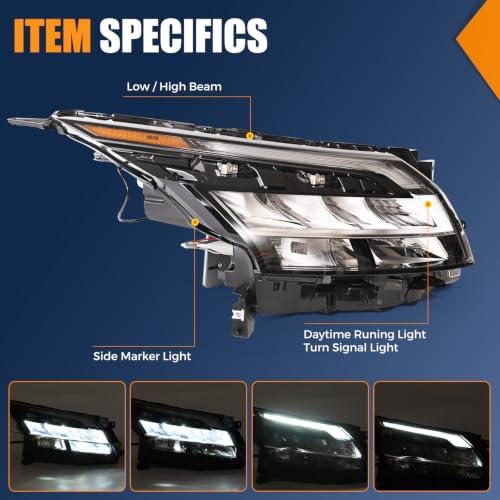 Compatible with LED Headlights 2022-2023 Nissan Pathfinder — 사진 2