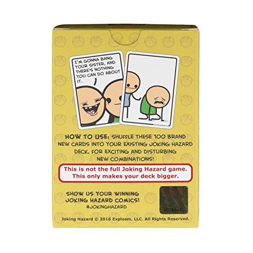 Image of Joking Hazard Deck Enhancement #2 - Expansion Pack for Fun Party Games by Cyanide & Happiness, 100 New Hilarious Comic Cards | Perfect for Game Night | Enhancement #2