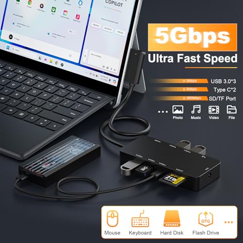 Surface Pro Estación de Acoplamiento para Evitar Falta de Puertos con Conexión HDMI 4K 4