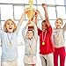 Sotiff 300 Pcs Kids Plastic Winner Award Medals Gold Winner Medals for Parties, Games, Sports, Dress up and More, 1.4 x 1.7 Inches