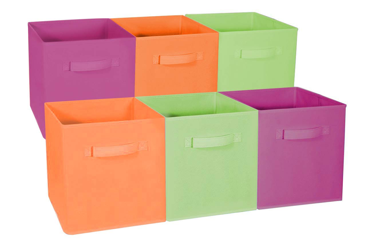 Sorbus Foldable Storage Cube Basket Bin - Great for Nursery, Playroom, Closet, Home Organization (Mu