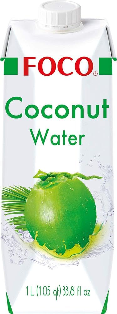 Foco Agua De Coco Foco, Bebida Exótica De Moda, Refrescante Que Calma La Sed, Bebida Deportiva, Baja En Calorías, 100 % Vegana 1010 g