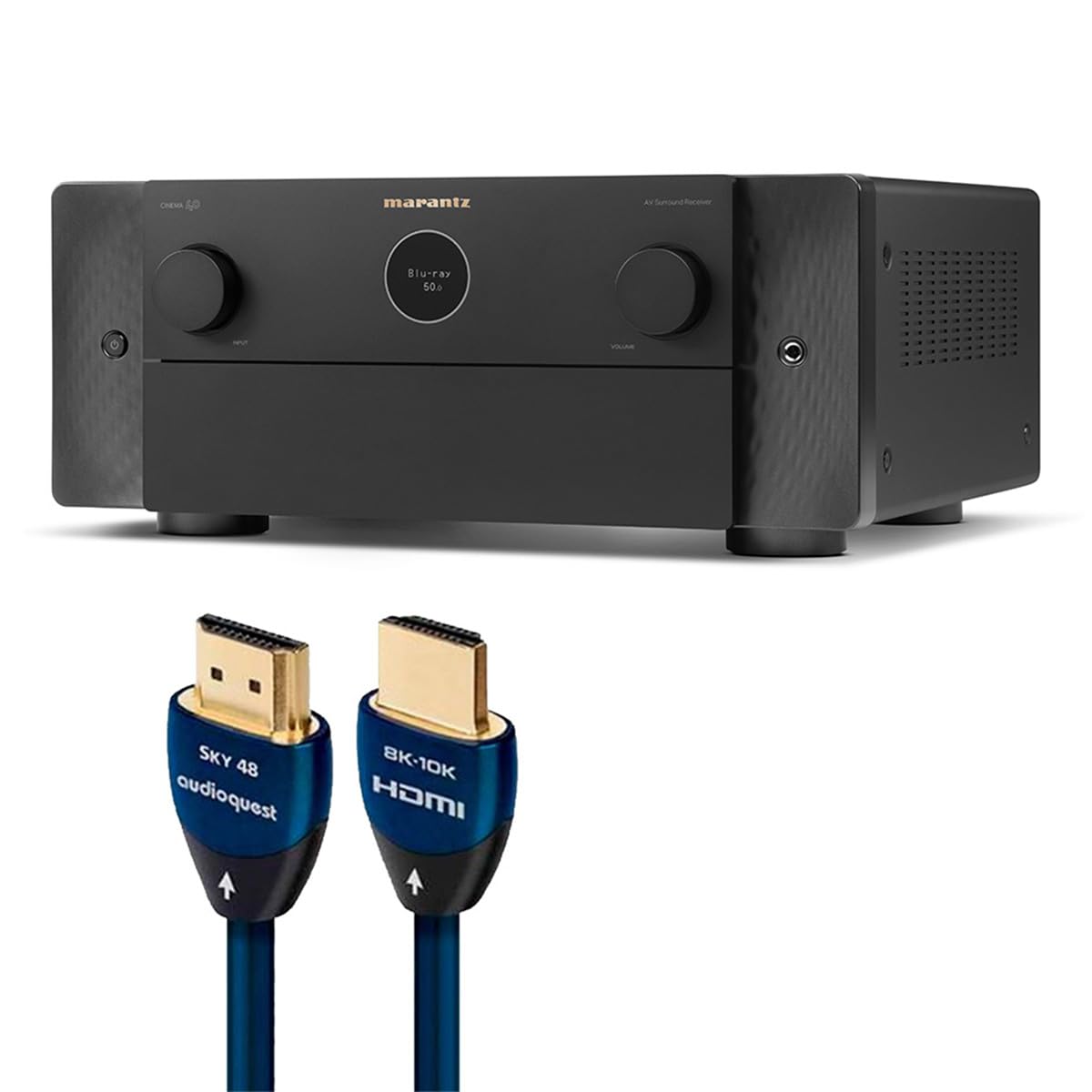 Marantz Cinema 40 9.4 Channel Receiver Bundle with AudioQuest Sky 3m HDMI Cable (Black)