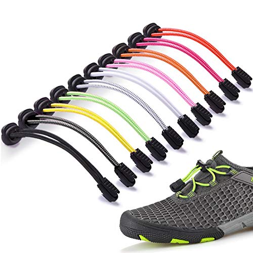 Wedecor tieless shoelace 15 - Cordones de zapatos Unisex adulto No Tie Laces 2 B W