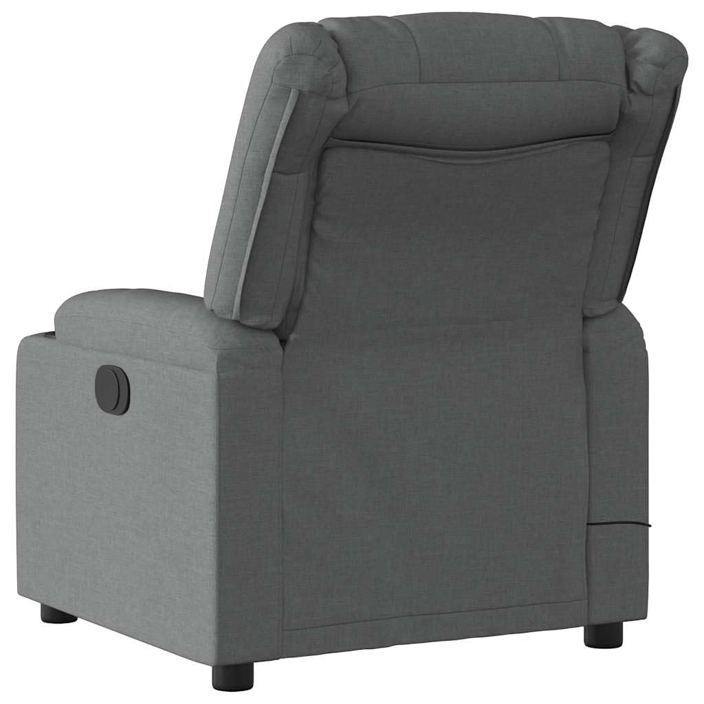 vidaXL Massagesessel Dunkelgrau Stoff
