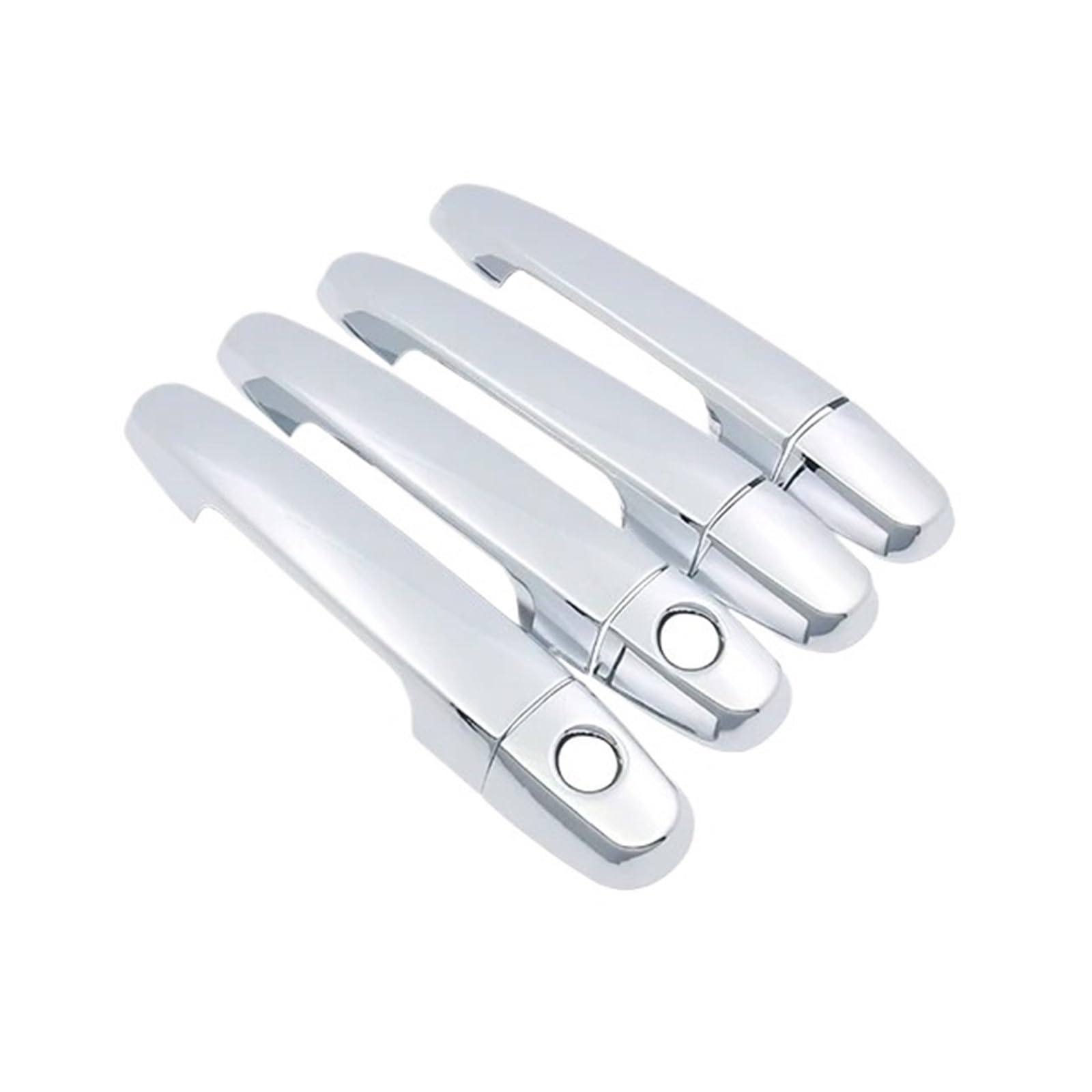 Nokrgqw 2Keyholes 2 Left Handle Passenger Chrome Door Handle Cover Trim For Toyota For Corolla E140 E150 2007-2013(2Keyholes 2)