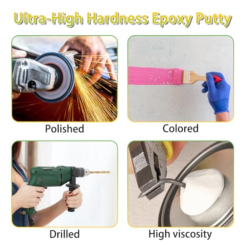 Image of Putty Sculpt Clay Modeling Compound for Sculpting, Modeling, Building, Repairing, Epoxy Putty Self-Hardening Easily Repairs Metal, Wood, Tile, Ceramics Concrete 400g