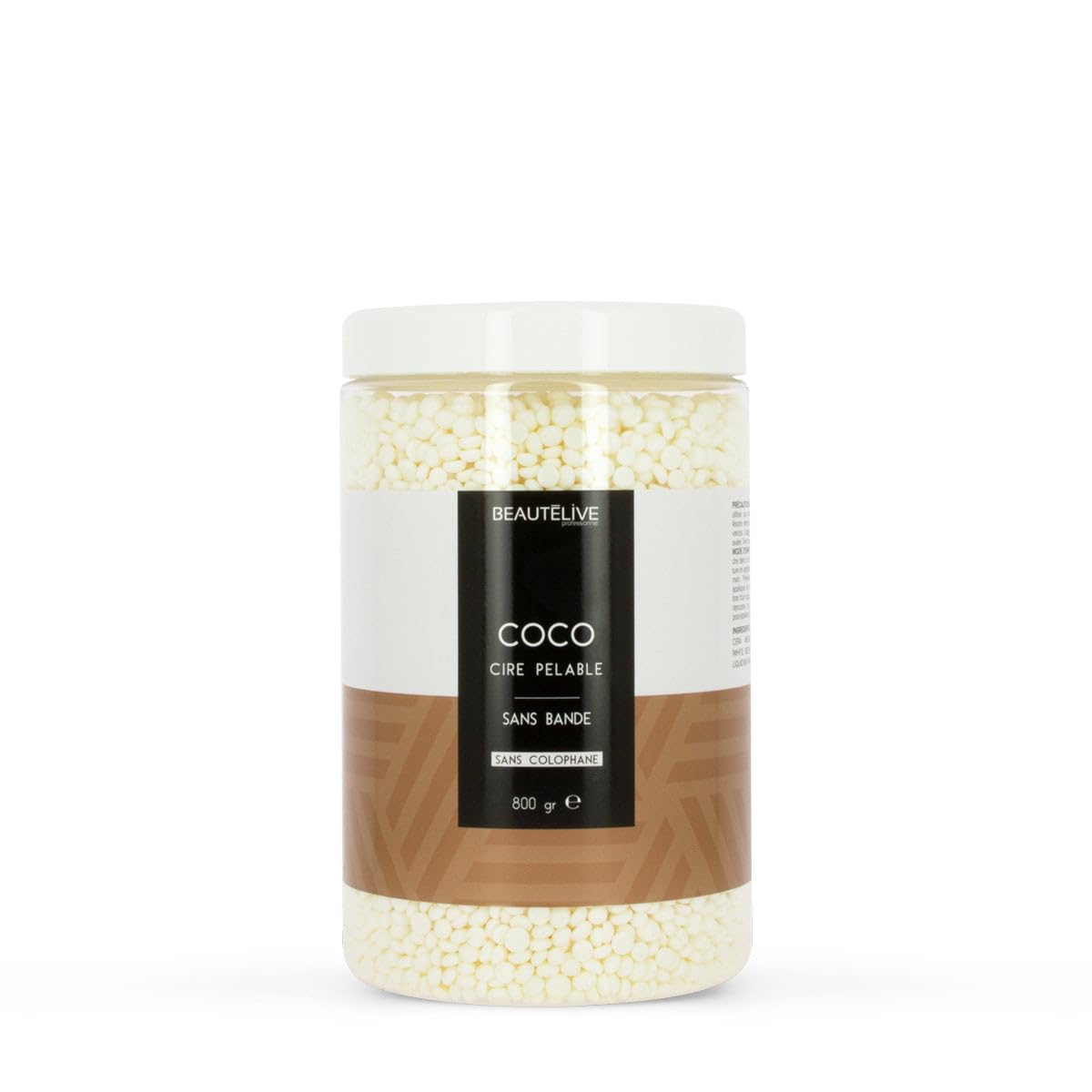 Beautélive - Cire coco sans bande et sans colophane peaux sensibles - 300g,800g