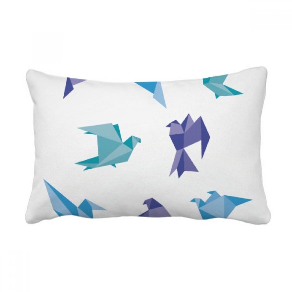 Coussin lombaire origami 40x60 cm multicolore pour decoration canape salon