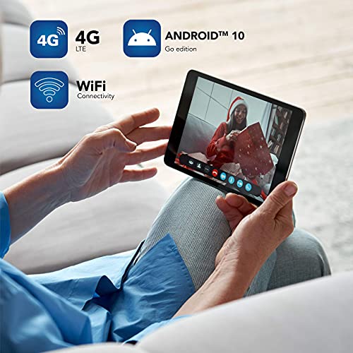 Image of HYUNDAI HyTab Plus, 10 Inch IPS Display, 4G LTE (T-Mobile only), WiFi, Quad-Core Processor, 2GB RAM, 32GB Storage, Dual Camera, Android 10 Go, 5000 mAh Battery - Graphite