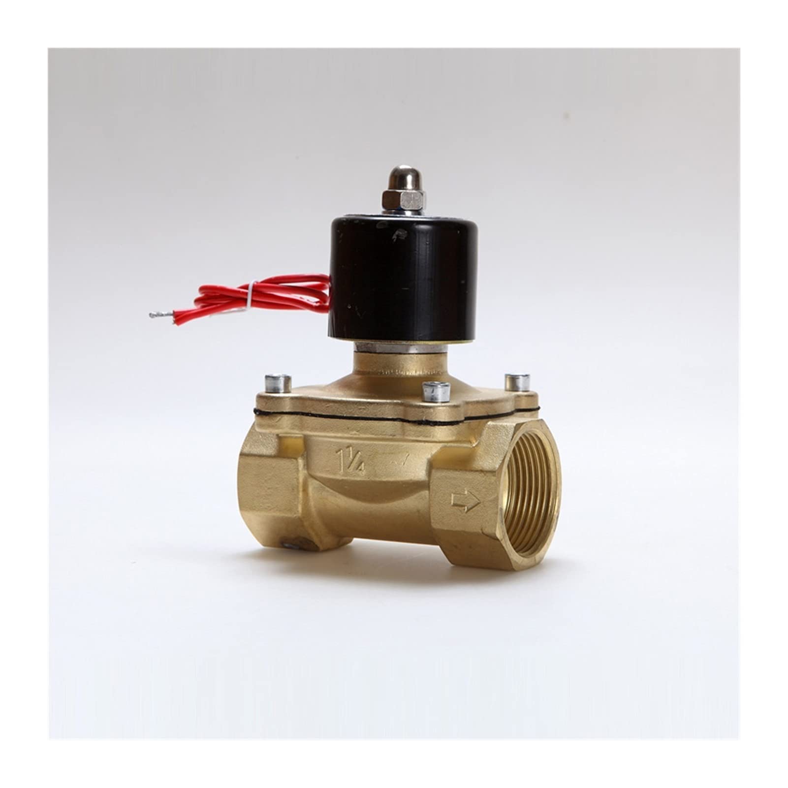 Électrovanne électrique AC110V 2 Voies 1 Pouce en alliage pour circuit eau et air