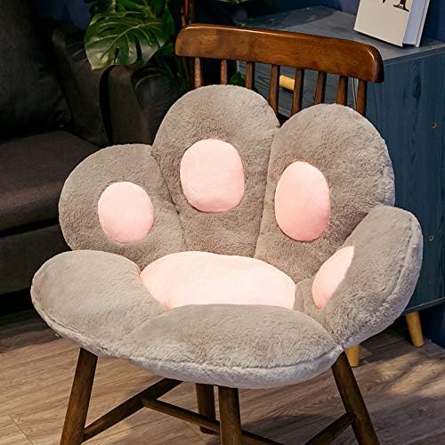 Cat Paw Cushion Lazy Sofa Office Chair Cushion Bear Paw Warm Floor Cute Cushion Dining Bedroom Comfortable Chair, Soft and Comfortable Chair Cushion To Relieve Back and Tailbone Pain-blue||70*60cm