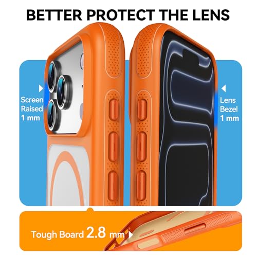 Coque iPhone 17 Pro orange protection militaire pour stopper les rayures - 3