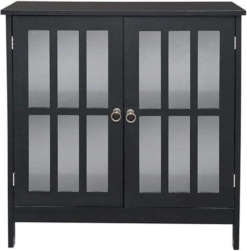 Miniatura 1 de ZSEDP - Armario de almacenamiento de madera para cocina aparador entrada con puertas de 315 x 142 x 315in