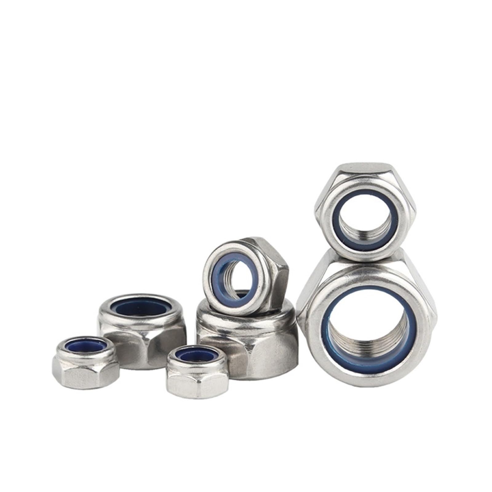 Écrou de blocage en acier inoxydable 304, 20 pièces for boulons filetés