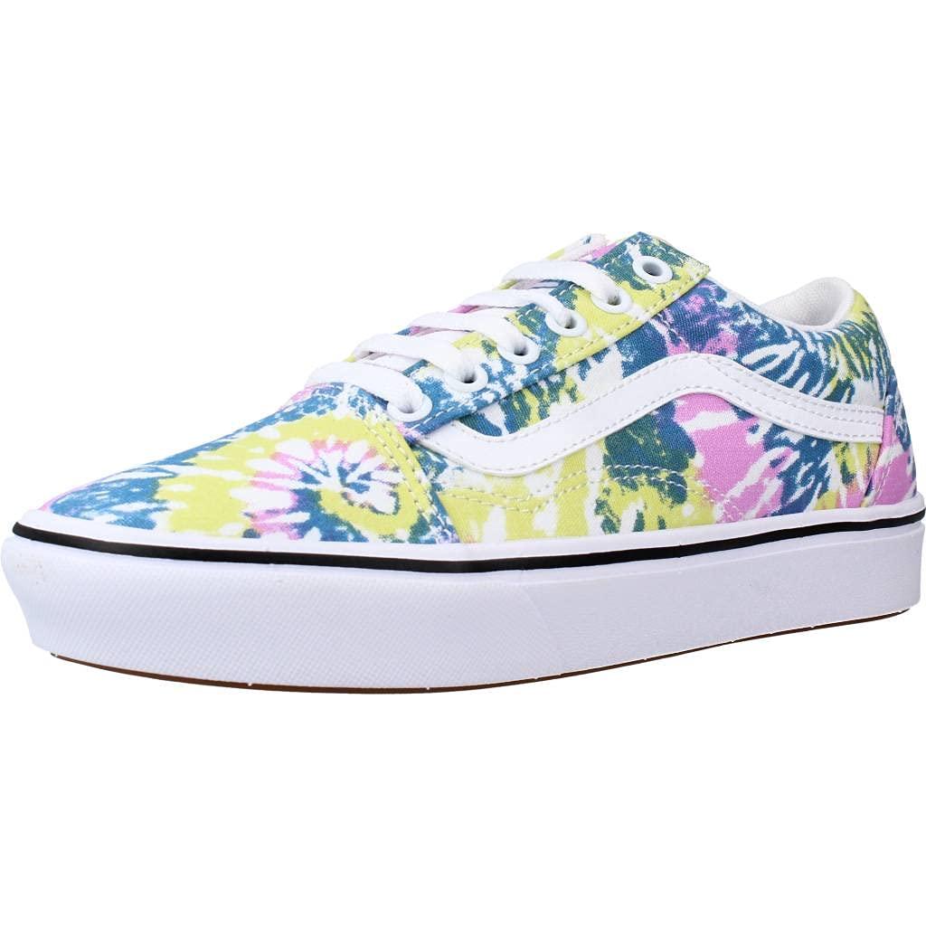 Vans Old Skool Checkerboard, Zapatillas para Mujer, Dorado, 39 EU