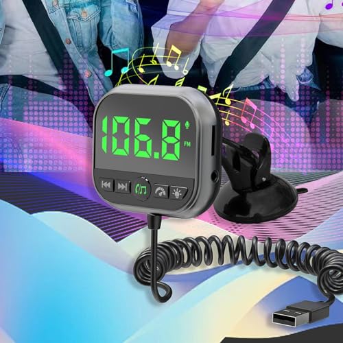 Transmisor FM para coche que soluciona la falta de bluetooth con mp3 y llamadas 7