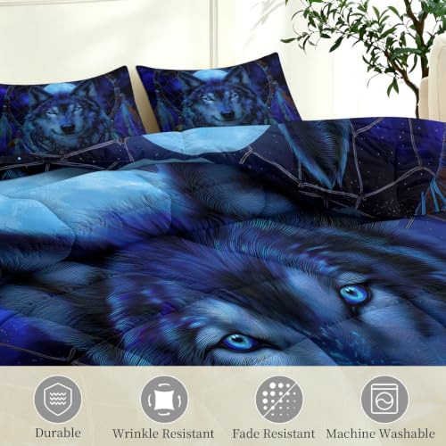 Edredón de verano King azul de 7,5 tog reversible con fundas 4