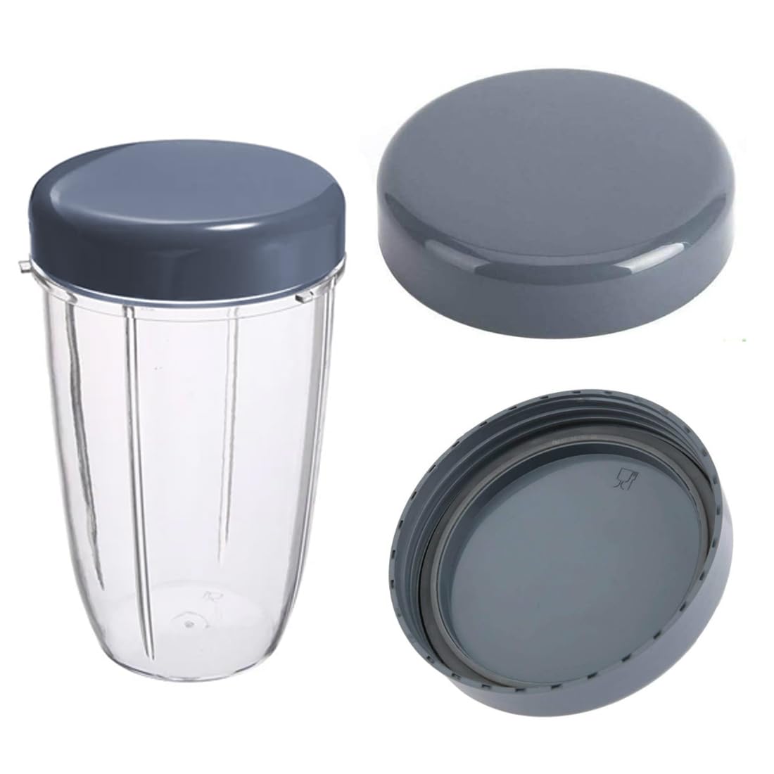 QWORK Tazze Per Estrattore Di Succo – 2 Pezzi Di Ricambio Per Nutribullet 600W E 900W – 680 Ml - 2