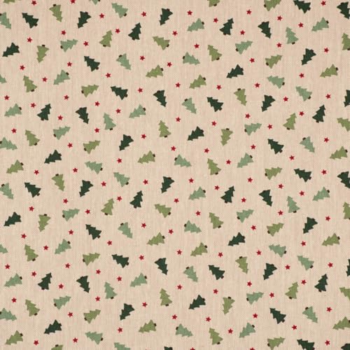 Arbre de Noël et finitions soignées sur ce chemin de table SCHÖNER LEBEN 160cm - 3