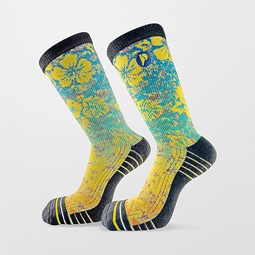 Eco Friendly Pair of socks made with 91% Coffee Waste Yarn. Designed for performance and protection.3